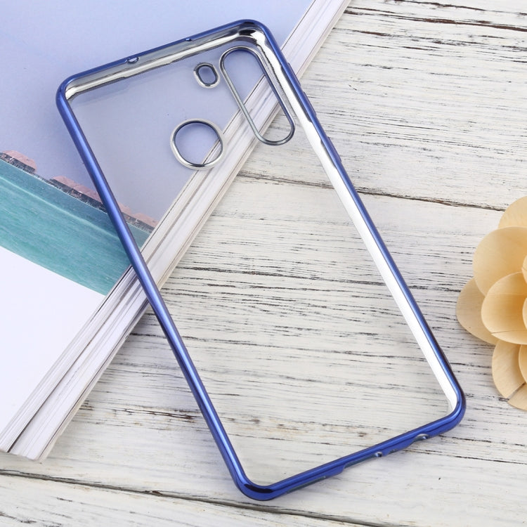 For Samsung Galaxy A21 Ultra-thin Plating TPU Protective Soft Case