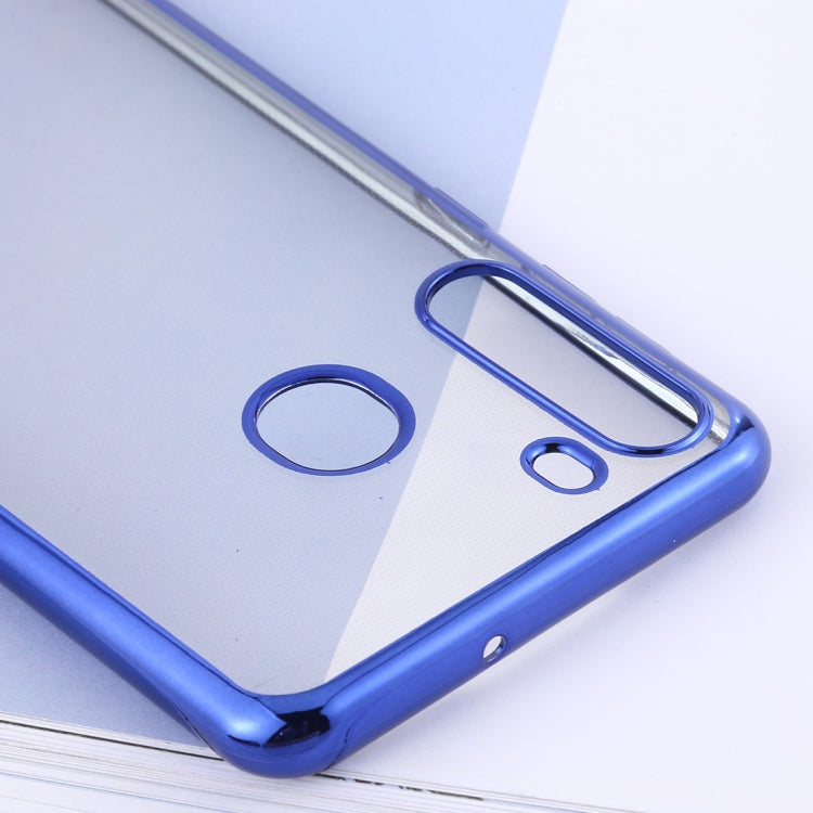 For Samsung Galaxy A21 Ultra-thin Plating TPU Protective Soft Case