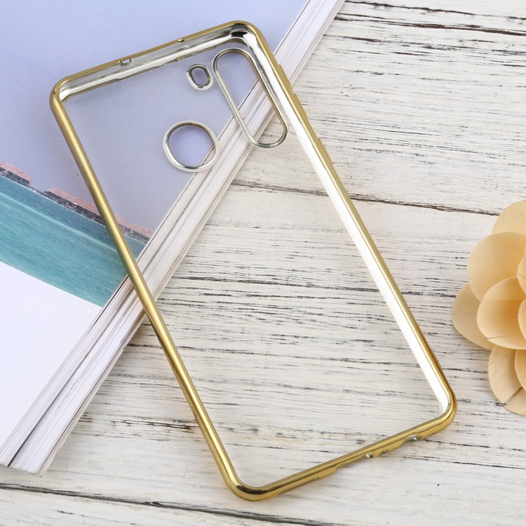 For Samsung Galaxy A21 Ultra-thin Plating TPU Protective Soft Case