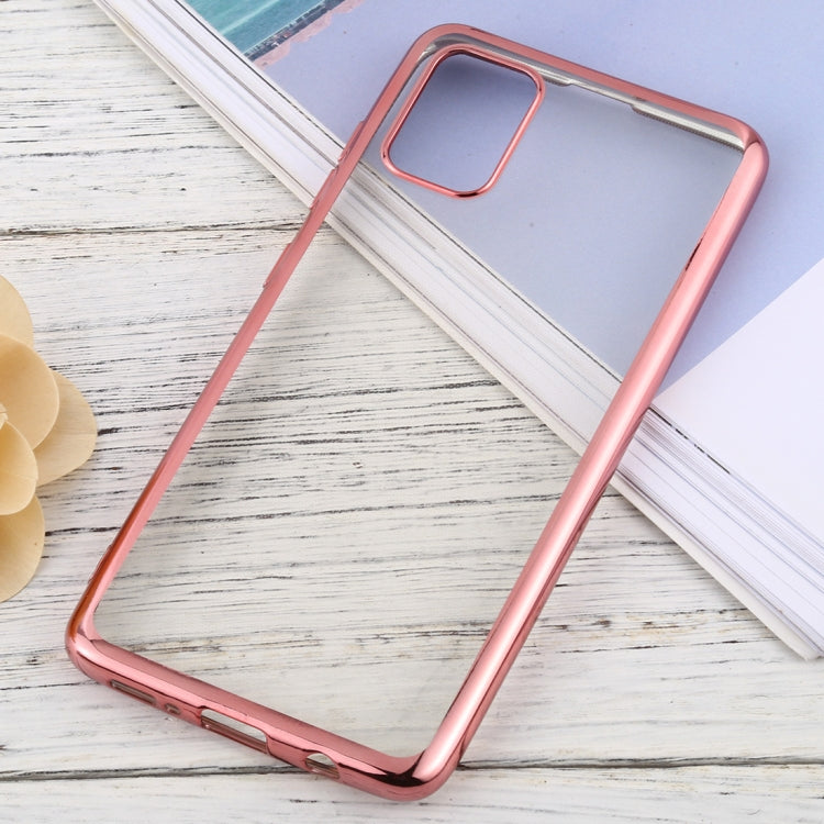 For Samsung Galaxy A51 Ultra-thin Plating TPU Protective Soft Case