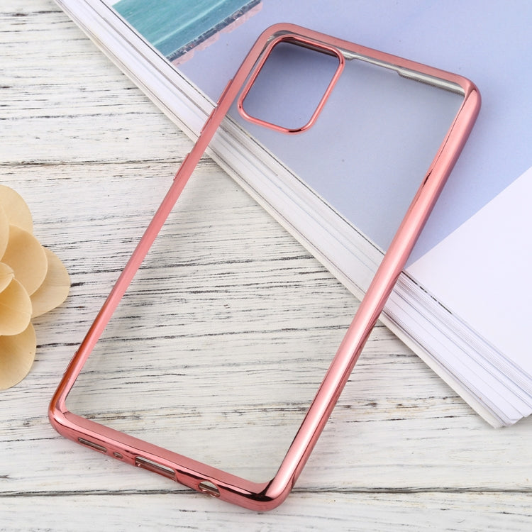 For Samsung Galaxy A71 Ultra-thin Plating TPU Protective Soft Case