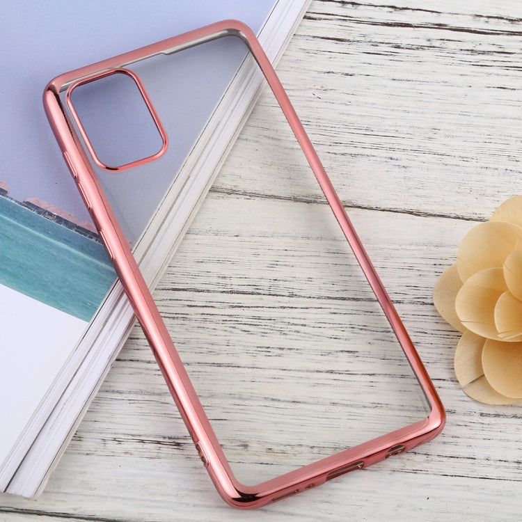 For Samsung Galaxy A71 Ultra-thin Plating TPU Protective Soft Case