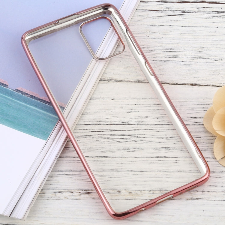 For Samsung Galaxy A71 Ultra-thin Plating TPU Protective Soft Case