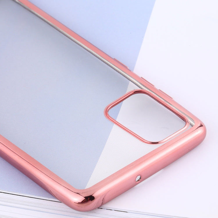 For Samsung Galaxy A71 Ultra-thin Plating TPU Protective Soft Case
