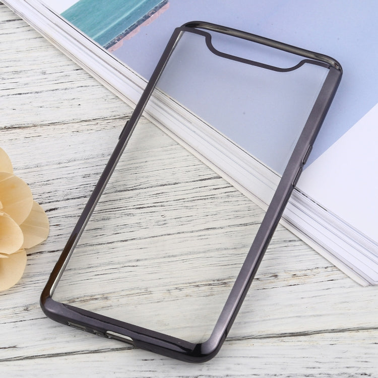 For Samsung Galaxy A80 Ultra-thin Plating TPU Protective Soft Case