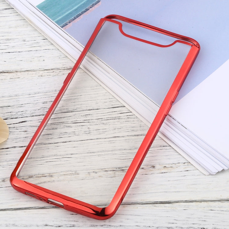 For Samsung Galaxy A80 Ultra-thin Plating TPU Protective Soft Case