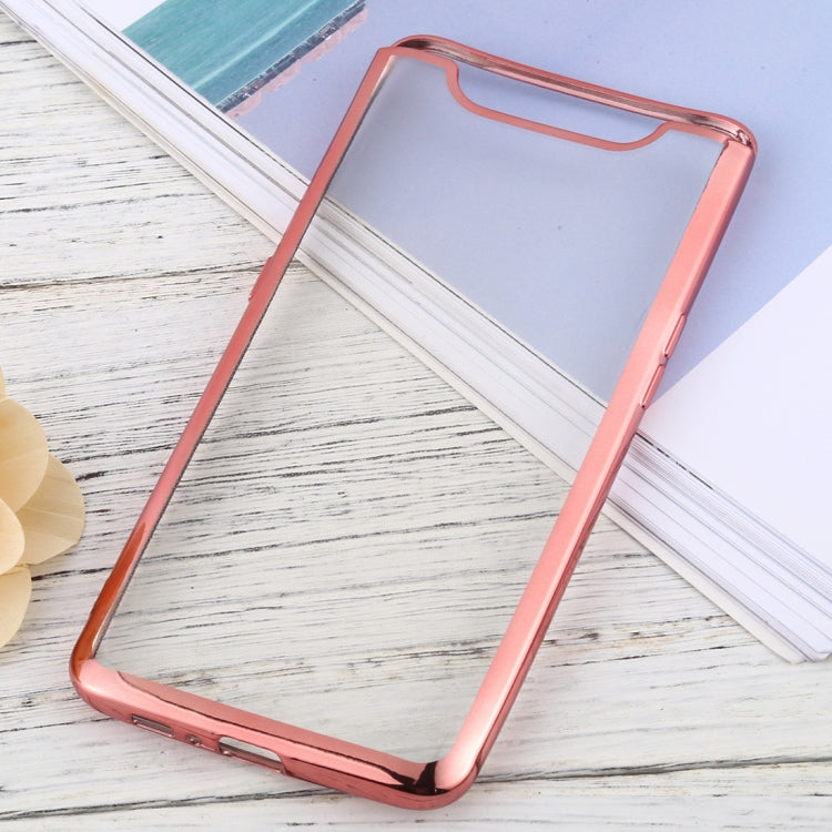 For Samsung Galaxy A80 Ultra-thin Plating TPU Protective Soft Case