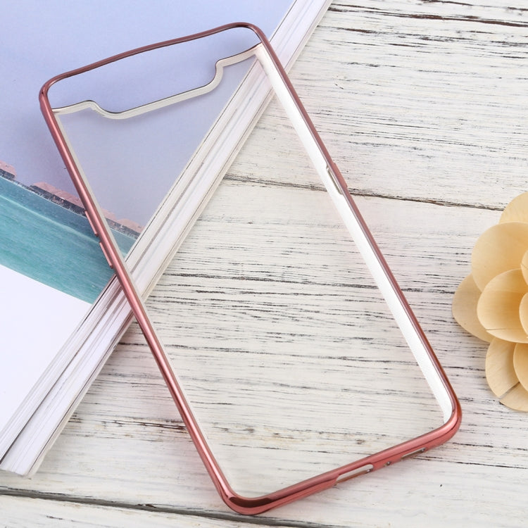 For Samsung Galaxy A80 Ultra-thin Plating TPU Protective Soft Case