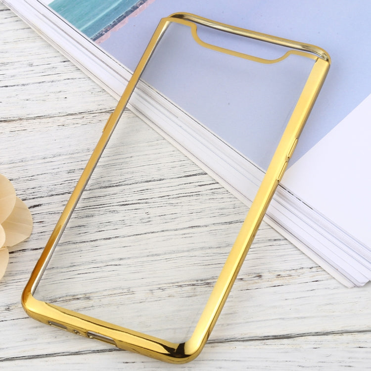 For Samsung Galaxy A80 Ultra-thin Plating TPU Protective Soft Case