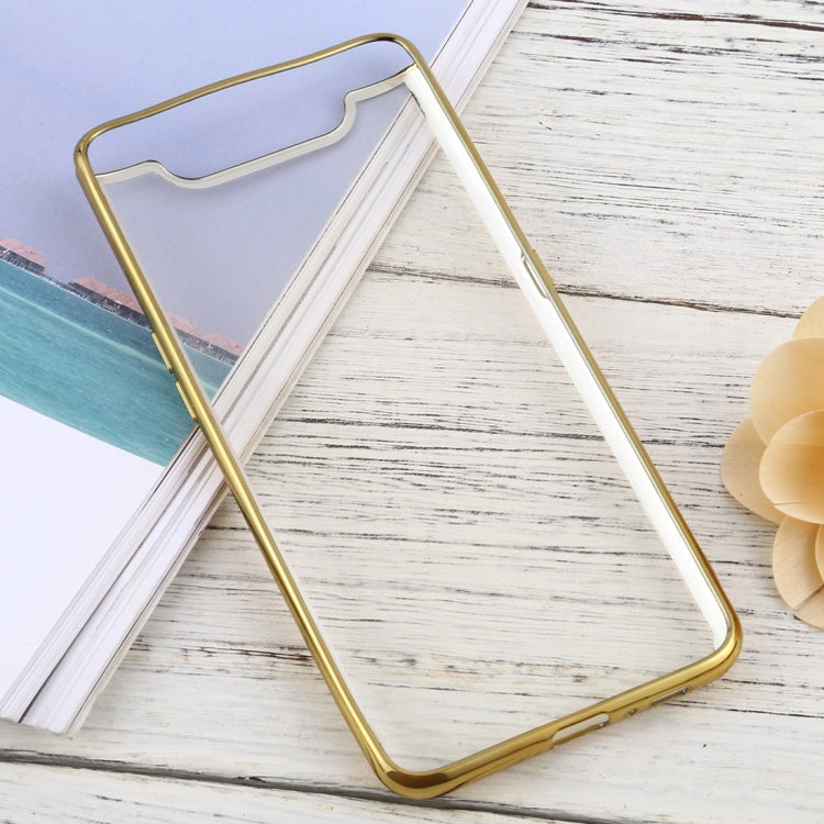 For Samsung Galaxy A80 Ultra-thin Plating TPU Protective Soft Case