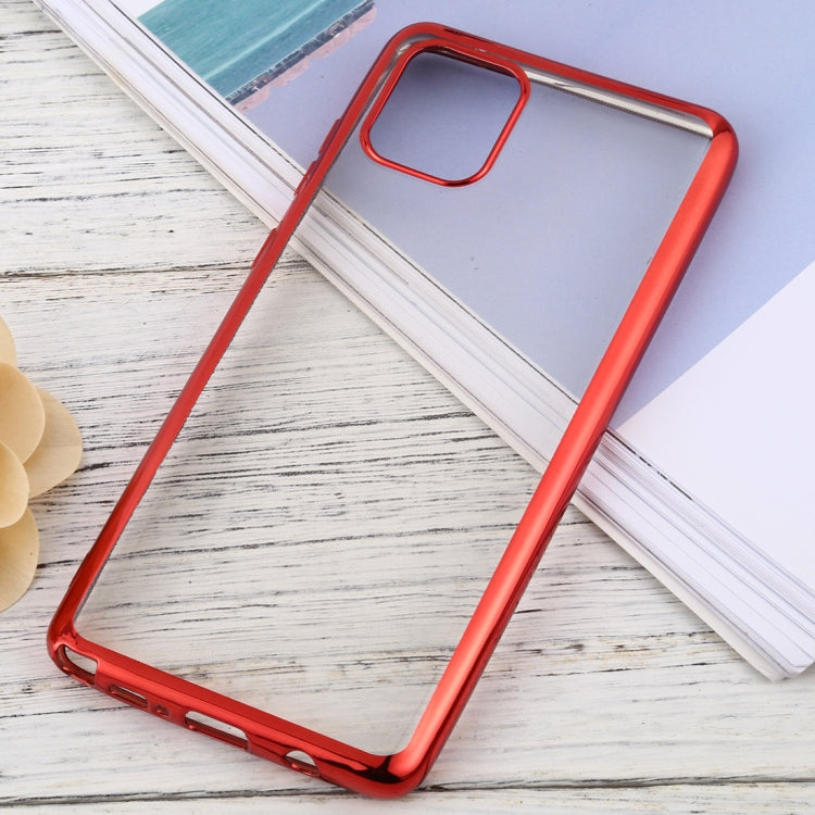 For Samsung Galaxy A81 Ultra-thin Plating TPU Protective Soft