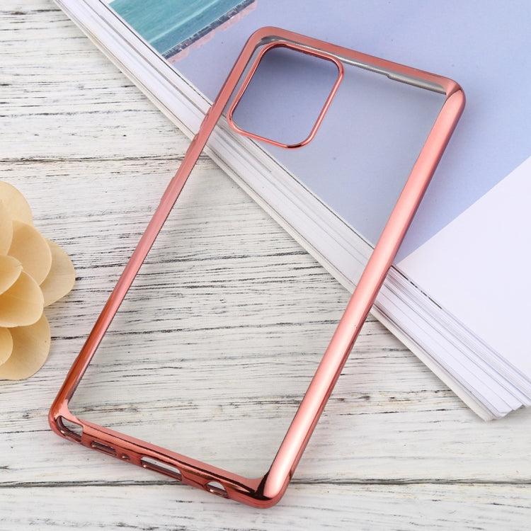 For Samsung Galaxy A81 Ultra-thin Plating TPU Protective Soft