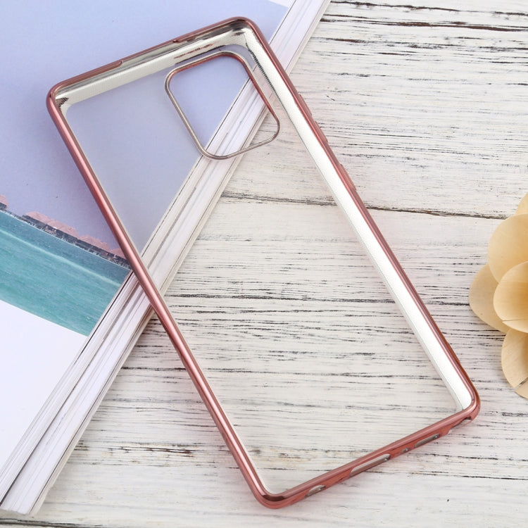 For Samsung Galaxy A81 Ultra-thin Plating TPU Protective Soft