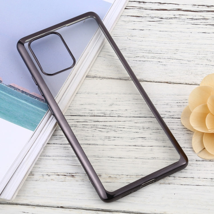 For Samsung Galaxy A91 Ultra-thin Plating TPU Protective Soft