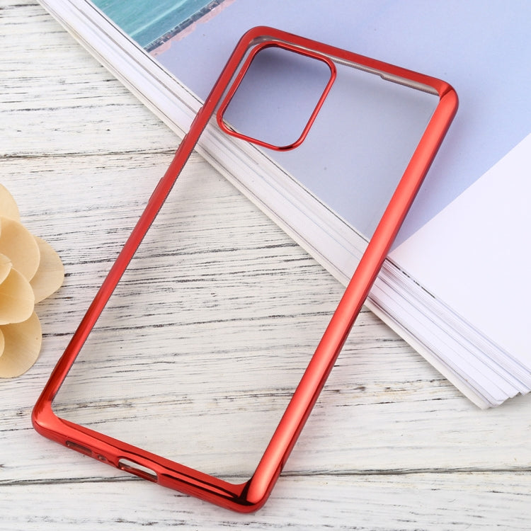 For Samsung Galaxy A91 Ultra-thin Plating TPU Protective Soft
