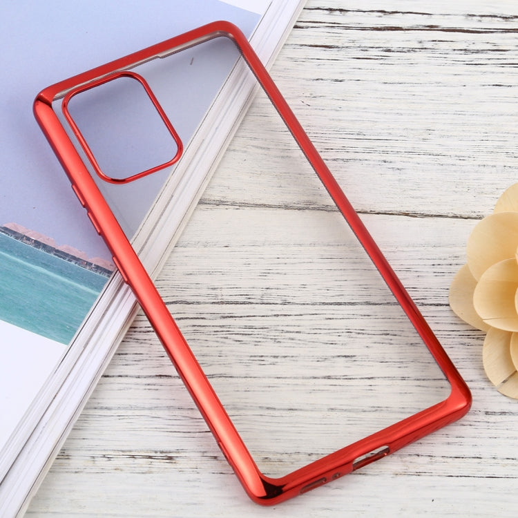 For Samsung Galaxy A91 Ultra-thin Plating TPU Protective Soft