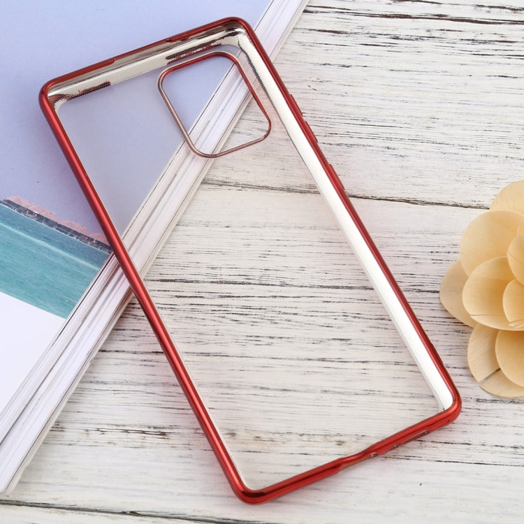 For Samsung Galaxy A91 Ultra-thin Plating TPU Protective Soft