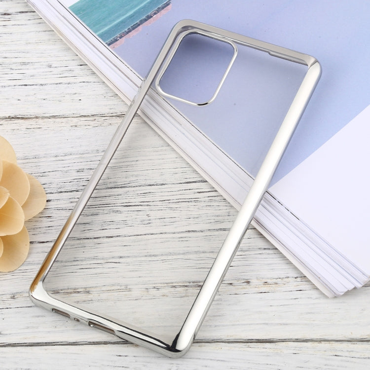For Samsung Galaxy A91 Ultra-thin Plating TPU Protective Soft