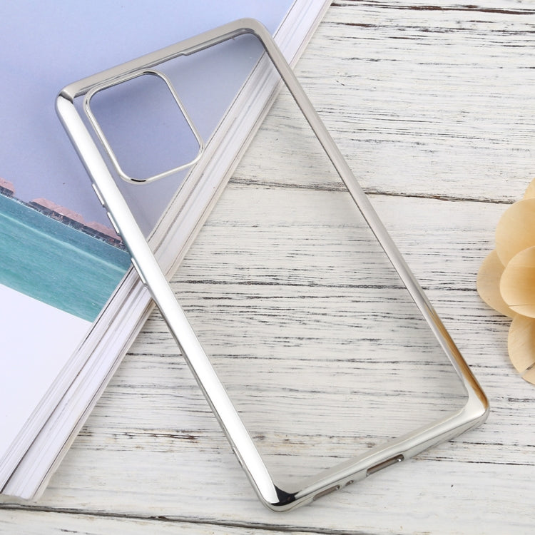 For Samsung Galaxy A91 Ultra-thin Plating TPU Protective Soft