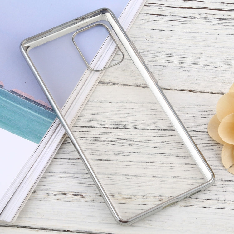 For Samsung Galaxy A91 Ultra-thin Plating TPU Protective Soft