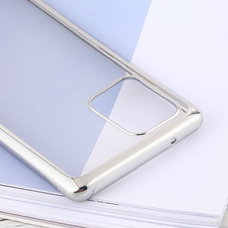 For Samsung Galaxy A91 Ultra-thin Plating TPU Protective Soft