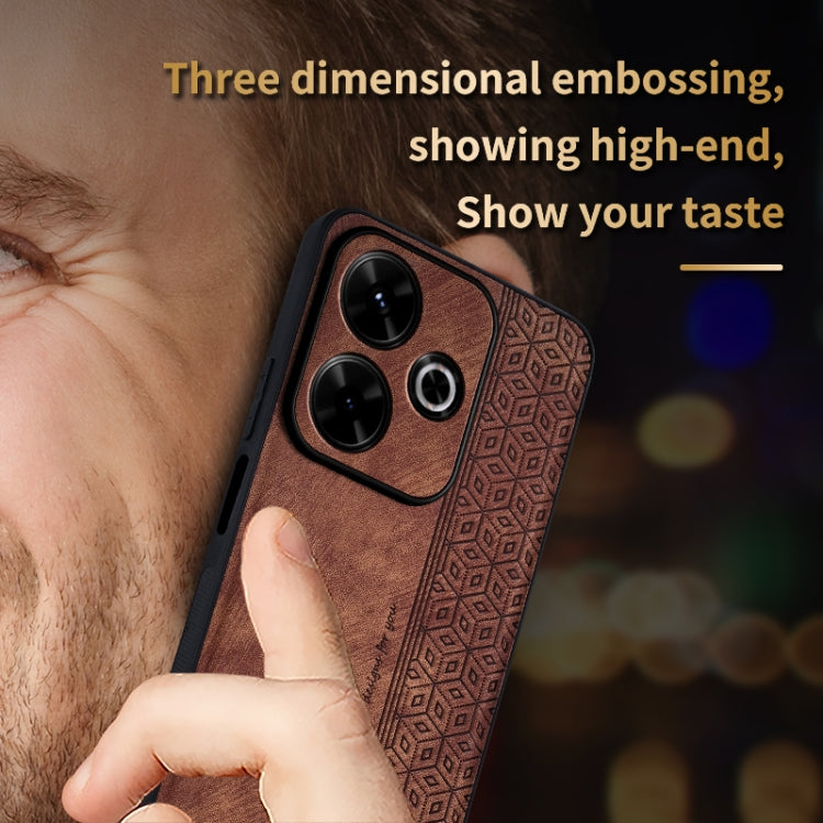 For Xiaomi Redmi Note 13R AZNS 3D Embossed Skin Feel Phone Case