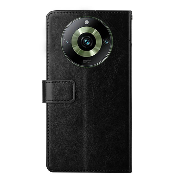 For Realme 11 Pro 5G / 11 Pro+ 5G HT01 Y-shaped Pattern Flip Leather Phone Case