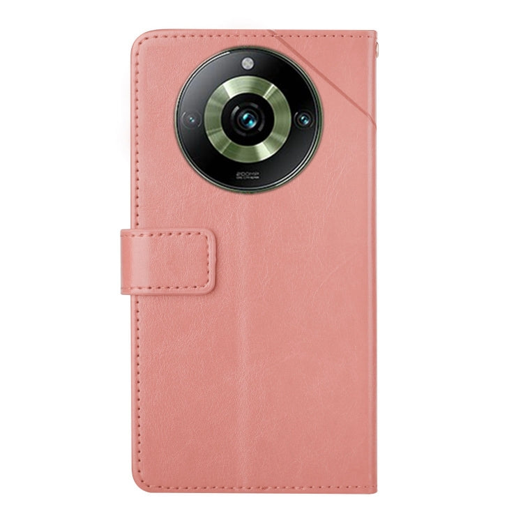 For Realme 11 Pro 5G / 11 Pro+ 5G HT01 Y-shaped Pattern Flip Leather Phone Case