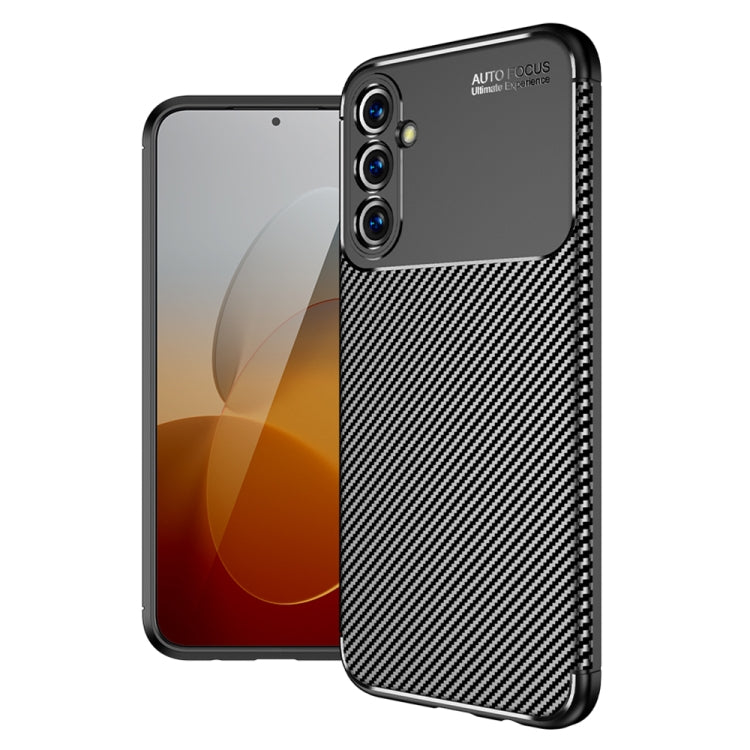 For Samsung Galaxy M54 Carbon Fiber Texture Shockproof TPU Phone Case(Black)