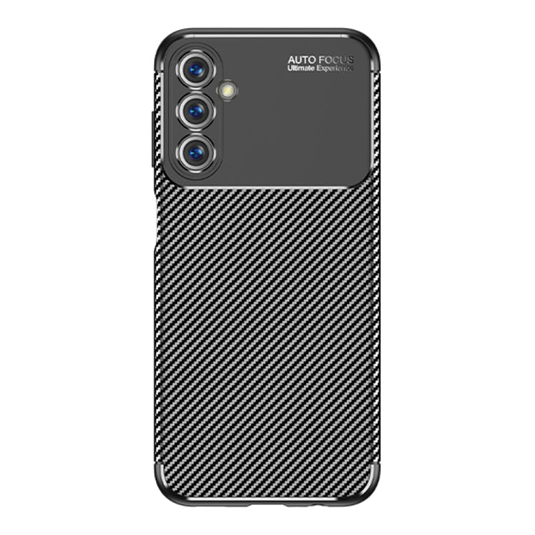 For Samsung Galaxy M54 Carbon Fiber Texture Shockproof TPU Phone Case(Black)