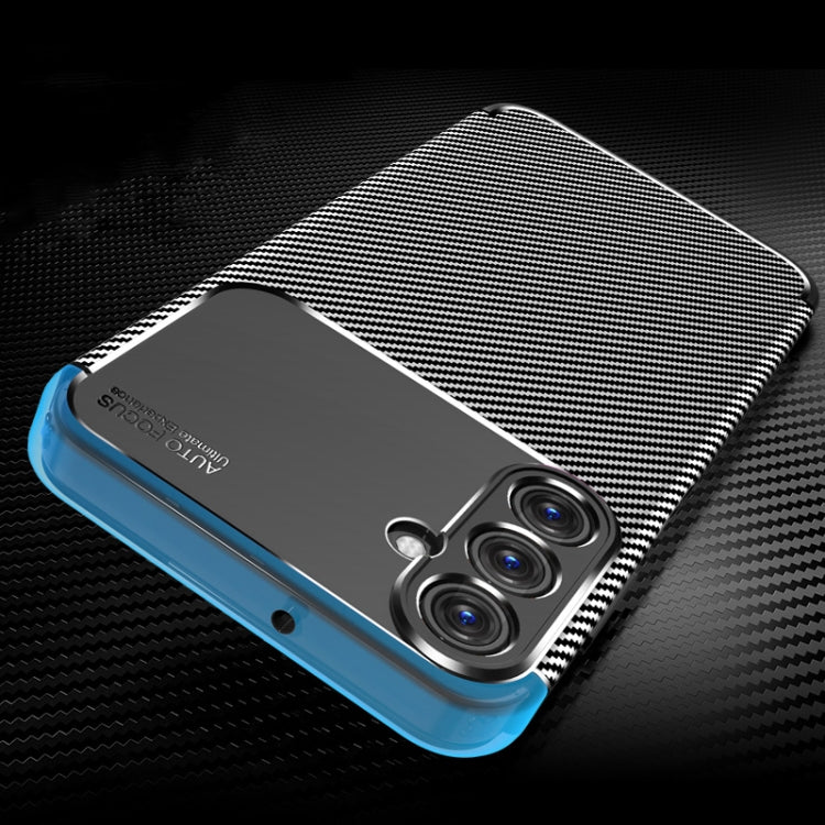 For Samsung Galaxy A25 5G Carbon Fiber Texture Shockproof TPU Phone Case(Black)