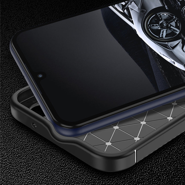 For Samsung Galaxy M34 5G Carbon Fiber Texture Shockproof TPU Phone Case(Black)