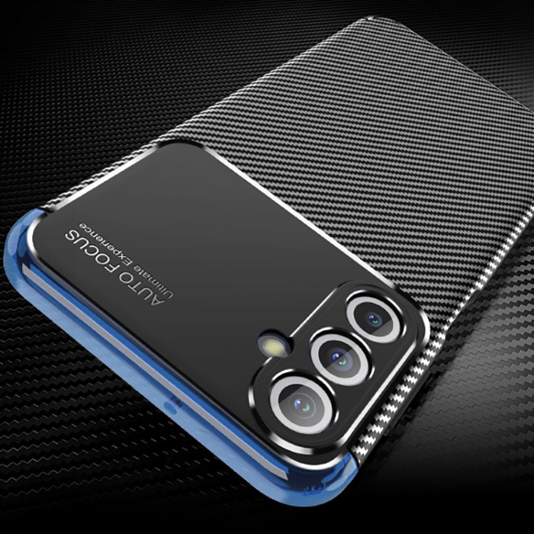 For Samsung Galaxy M34 5G Carbon Fiber Texture Shockproof TPU Phone Case(Black)