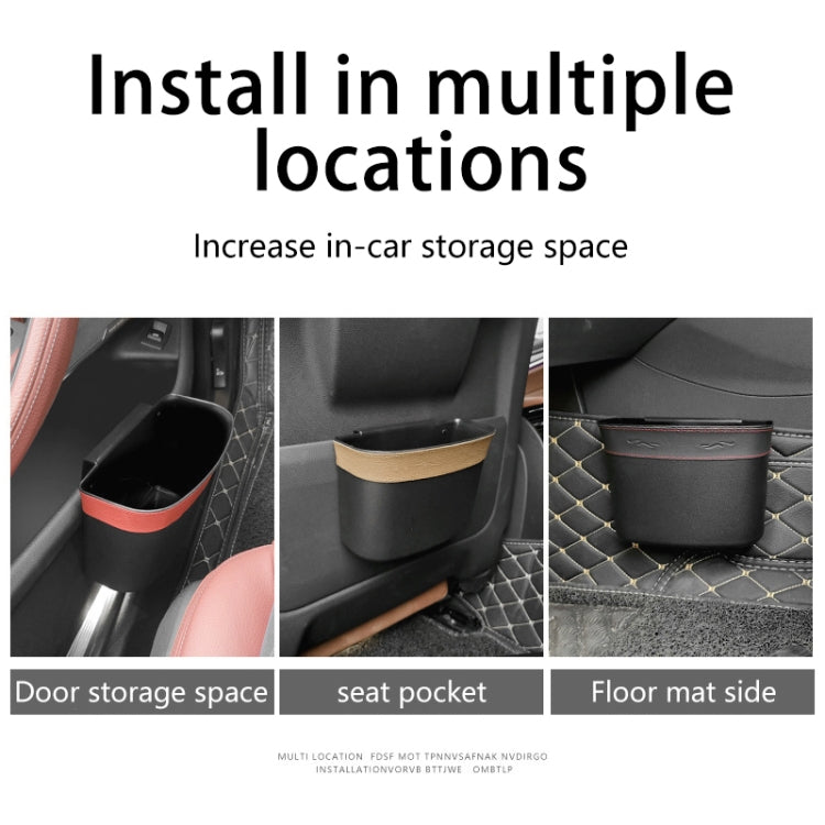 Car Trash Can Car Hanging Sundries Storage Box