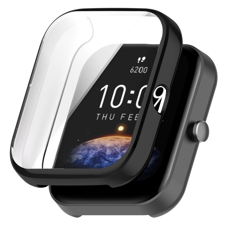 For Amazfit Bip 3 / Bip 3 Pro Universal Full Coverage TPU Electroplating Watch Protective Case