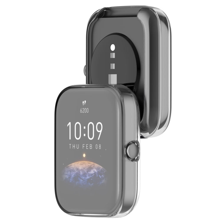 For Amazfit Bip 3 / Bip 3 Pro Universal Full Coverage TPU Electroplating Watch Protective Case