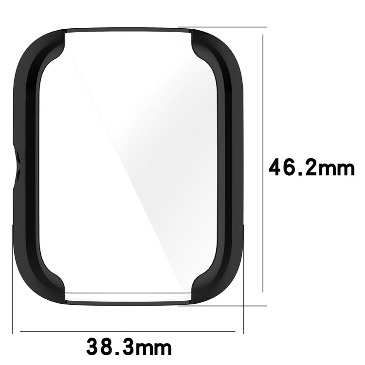 For Amazfit Bip 3 / Bip 3 Pro Universal Full Coverage TPU Electroplating Watch Protective Case