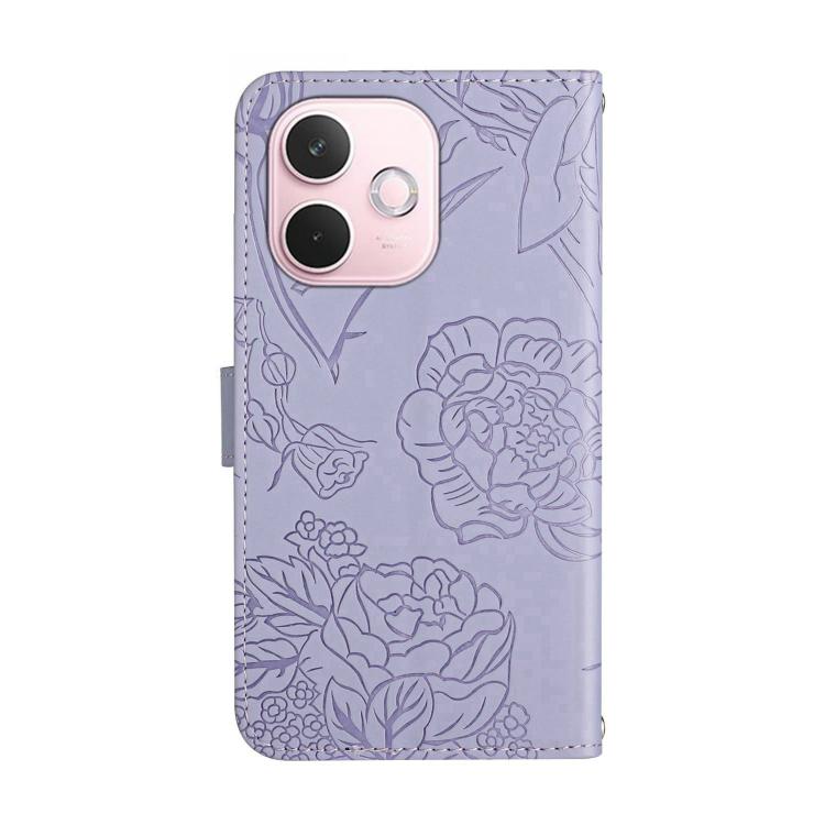 For OPPO A5 Pro 5G Global HT03 Skin Feel Butterfly Embossed Flip Leather Phone Case