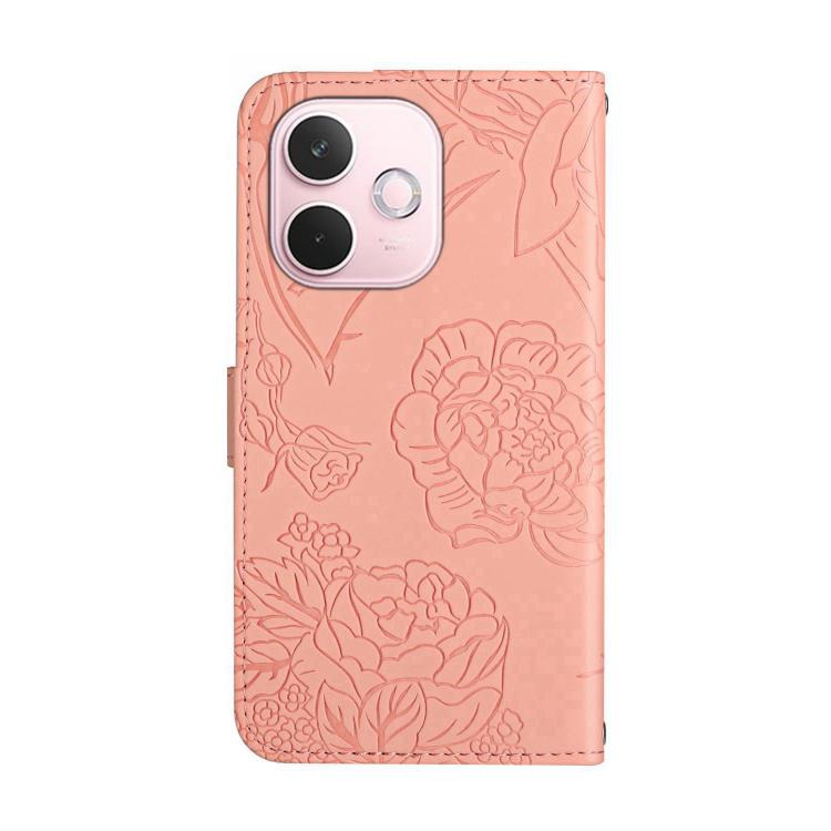 For OPPO A5 Pro 5G Global HT03 Skin Feel Butterfly Embossed Flip Leather Phone Case