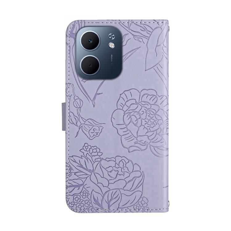 For OPPO A5x 4G Global / 5G Global HT03 Skin Feel Butterfly Embossed Flip Leather Phone Case