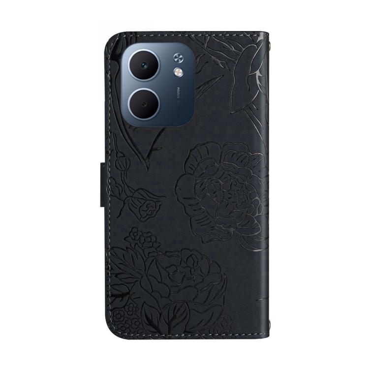 For OPPO A5x 4G Global / 5G Global HT03 Skin Feel Butterfly Embossed Flip Leather Phone Case