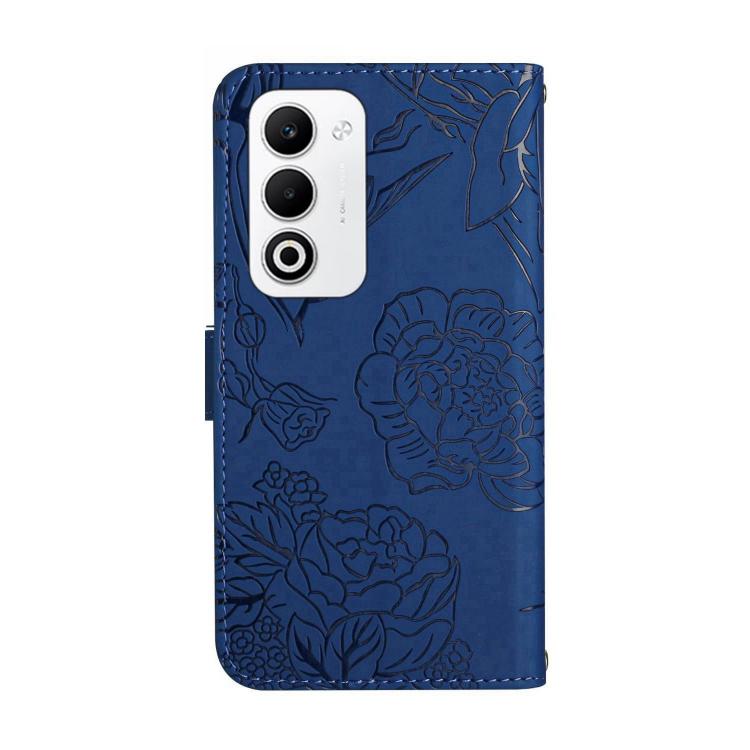 For OPPO A5 5G Global HT03 Skin Feel Butterfly Embossed Flip Leather Phone Case