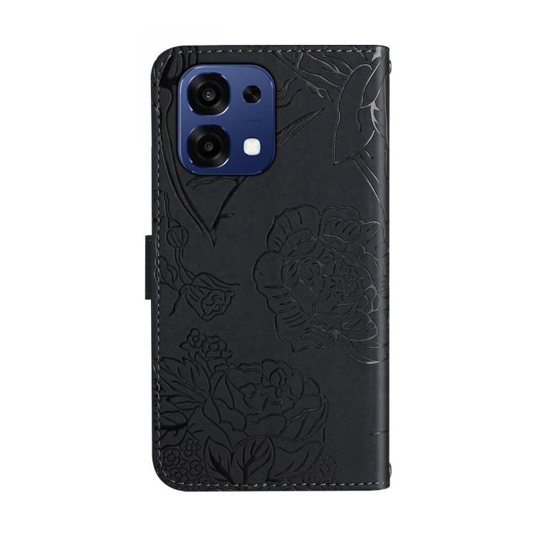 For OPPO A6 Pro 4G / 5G Global HT03 Skin Feel Butterfly Embossed Flip Leather Phone Case