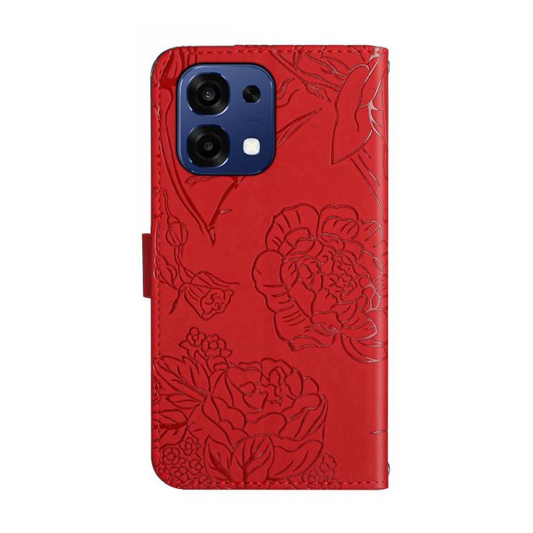 For OPPO A6 Pro 4G / 5G Global HT03 Skin Feel Butterfly Embossed Flip Leather Phone Case