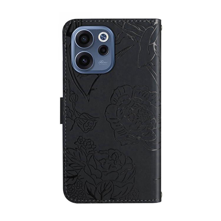 For OPPO Reno15 F 5G Global HT03 Skin Feel Butterfly Embossed Flip Leather Phone Case