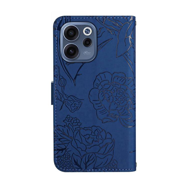 For OPPO Reno15 F 5G Global HT03 Skin Feel Butterfly Embossed Flip Leather Phone Case
