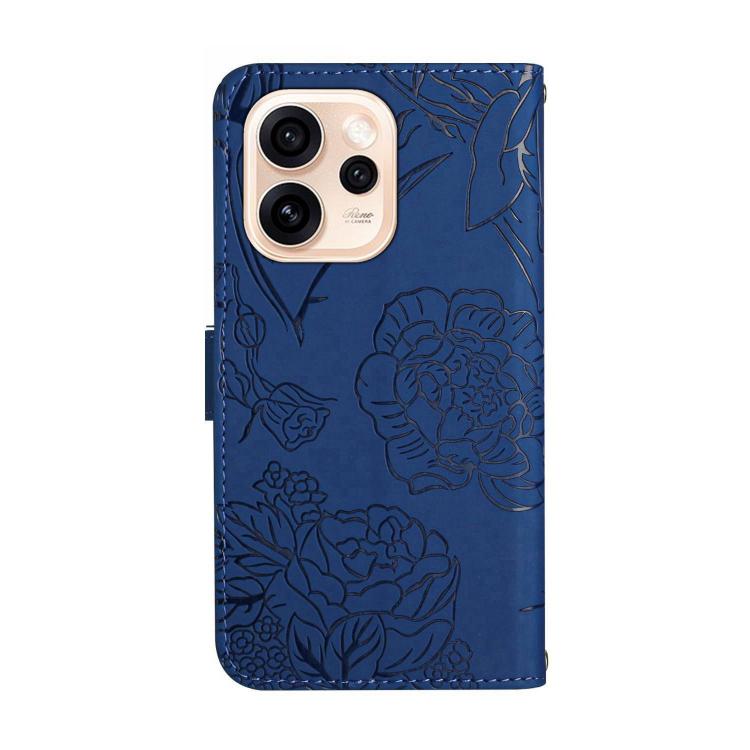For OPPO Reno15 Pro Max 5G Global HT03 Skin Feel Butterfly Embossed Flip Leather Phone Case