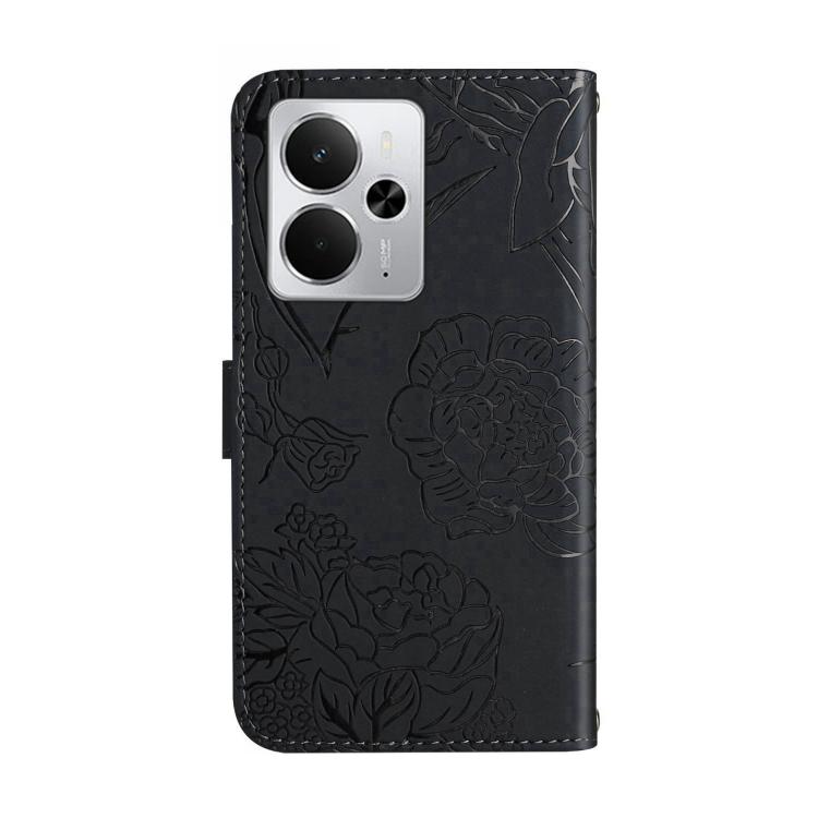 For Realme 14 5G Global / P3 5G Global HT03 Skin Feel Butterfly Embossed Flip Leather Phone Case