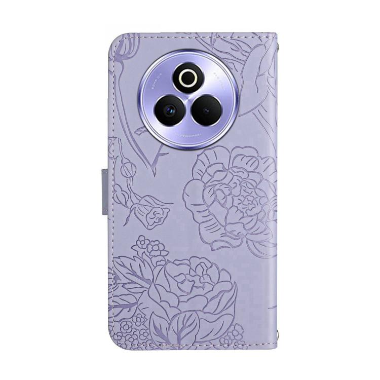 For Realme P3 Pro 5G Global HT03 Skin Feel Butterfly Embossed Flip Leather Phone Case