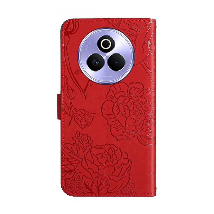 For Realme P3 Pro 5G Global HT03 Skin Feel Butterfly Embossed Flip Leather Phone Case